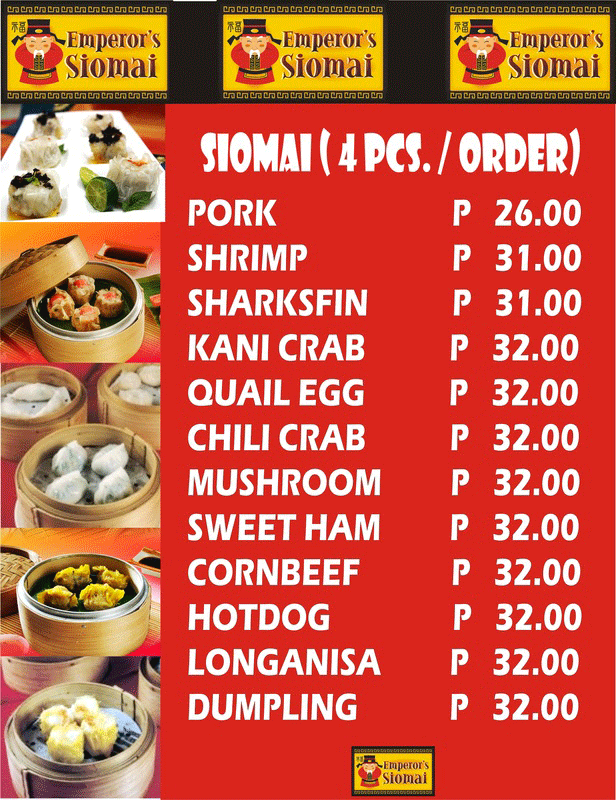 Emperor Siomai Franchise Business - Food cart Philippines